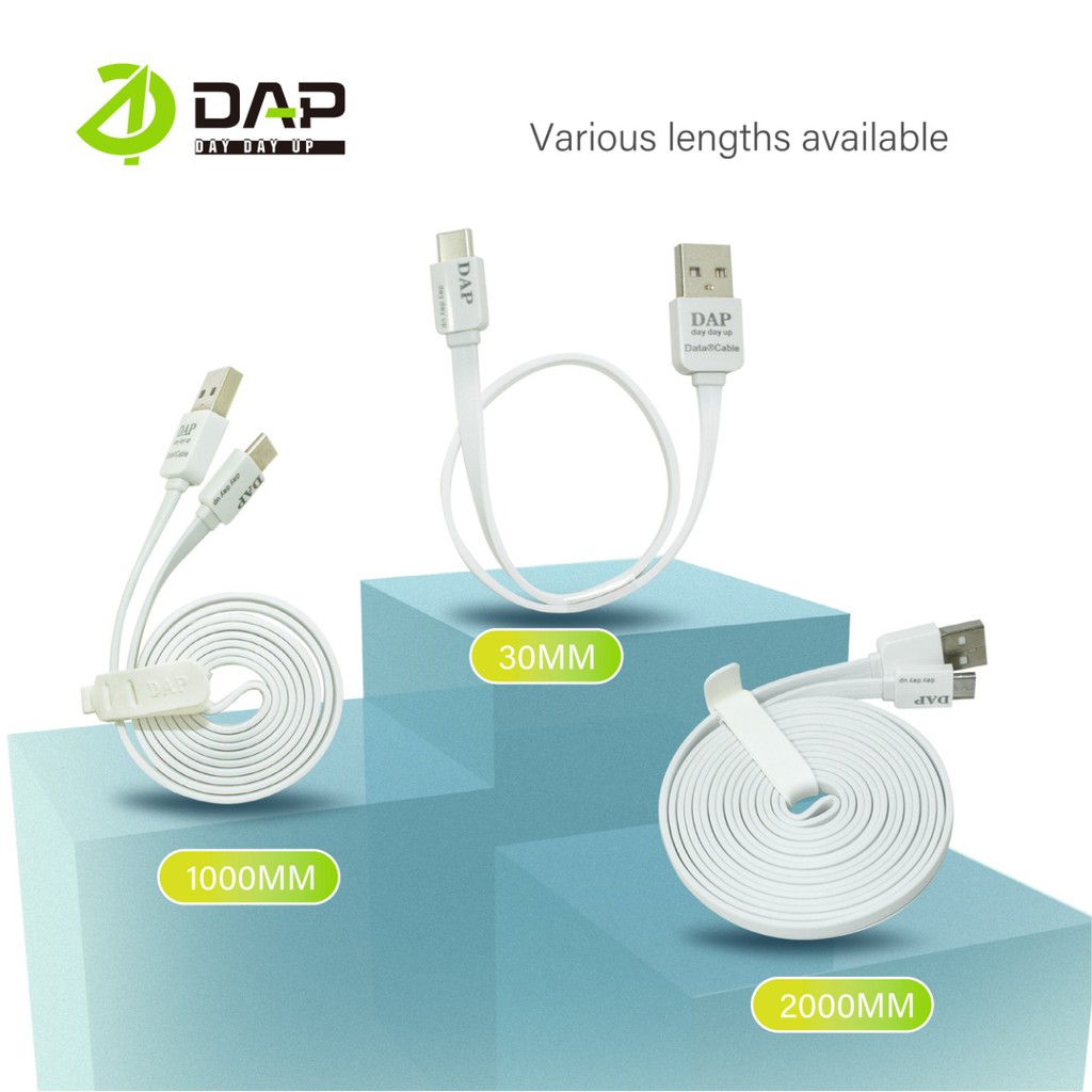 DAP DM30 Data Cable Micro USB Fast Charging 2.4A 30cm