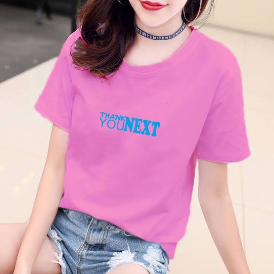 YOURSTYLE1119 - KAOS THANK YOU NEXT BAJU KAOS WANITA DISTRO UNISEX OVERSIZE JUMBO KEKINIAN TERLARIS