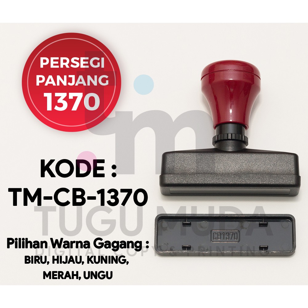 

GROSIR Gagang Stempel Flash PERSEGI PANJANG 1370 (13x70mm) -TM-CB-1370