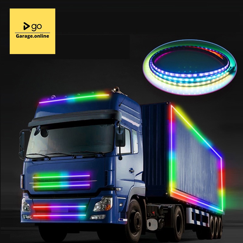 LAMPU LED BAGASI RGB 120CM ANTI AIR 24V TRUK DAN BUS 60 LED RGB STRIP MODUL RUNNING SEIN REM STOP GRADE A+