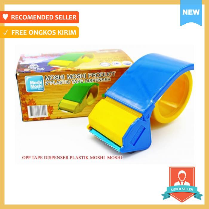

Moshi Moshi Tape Dispenser/Tape Cutter/Pemotong Lakban(Dispenserlakban - Selotip & Double Tape
