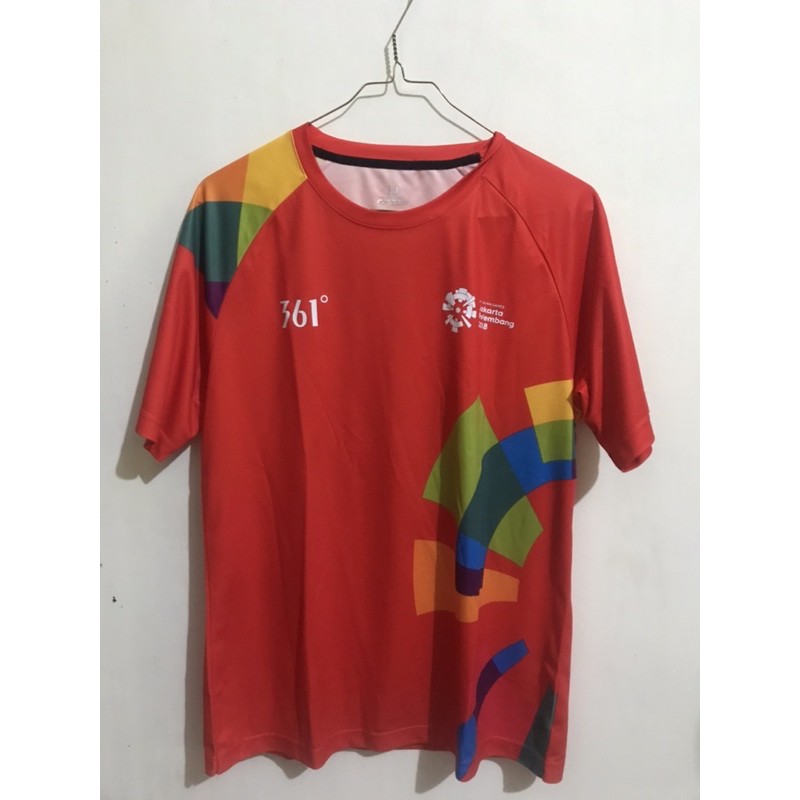 T-shirt / Kaos / Baju Volunteer Asian Games 2018 Jakarta Palembang - Size Fit L-2XL LIMITED EDITION