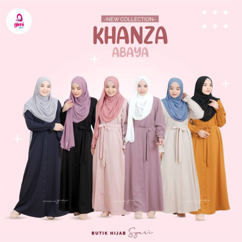 GAMIS SYAR'I KHANZA ABAYA ORI BY GIMI HIJAB