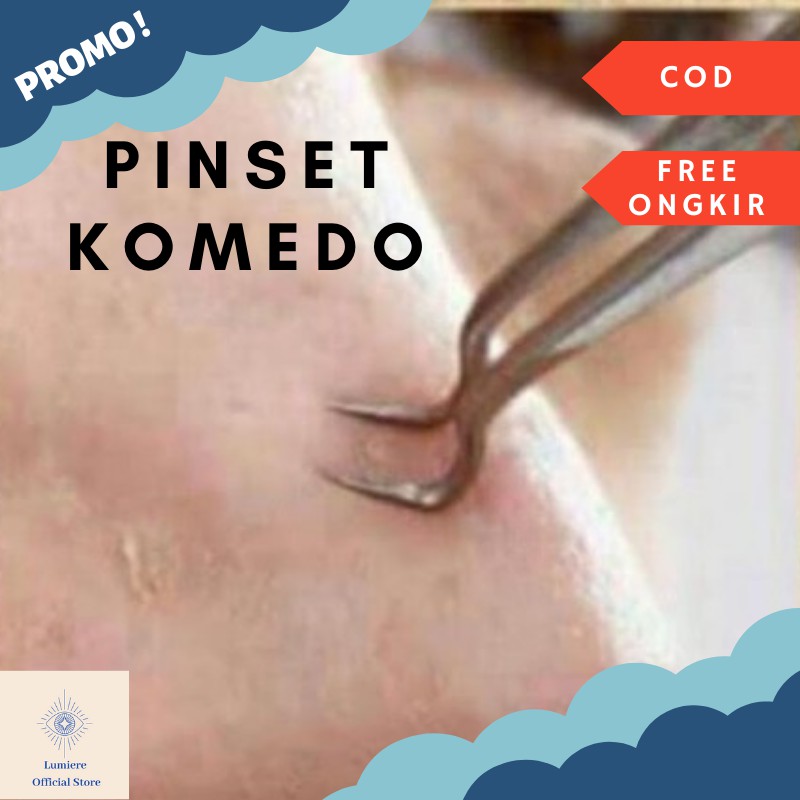 PINSET PENCABUT PENJEPIT KOMEDO ALAT PEMBERSIH BLACKHEAD STAINLESS PEMBERSIH KOMEDO PINSET KOMEDO