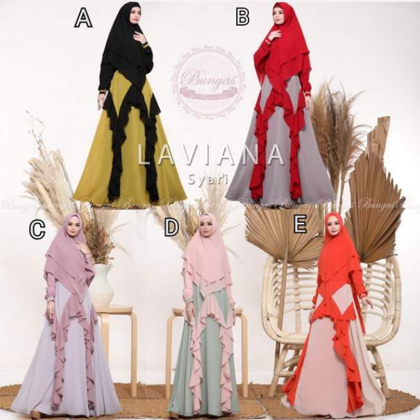 Gamis LAVIANA  Original by BUNGAS