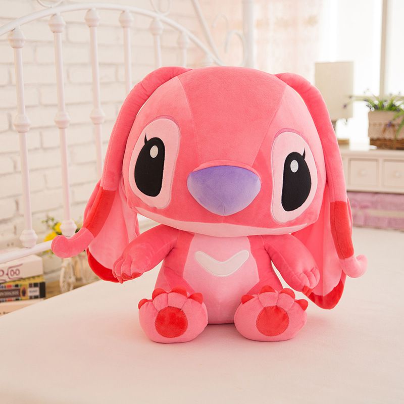 Lilo Lovely &amp; Stitch Plush Animal Doll Pink Boneka Lembut Mainan Anak Hadiah 30cm