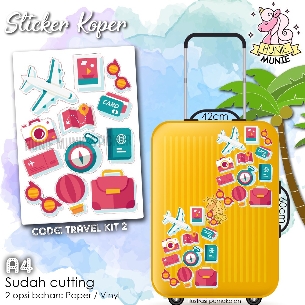 Sticker Koper - Travel Kit #2 Stiker
