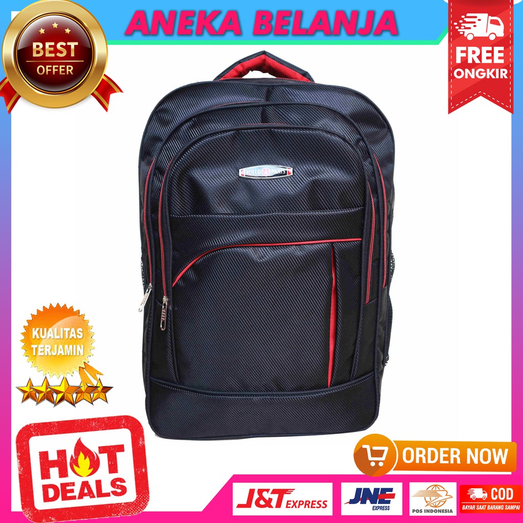 New Arrival Tas Ransel Casual Model Cordura Hitam Berkualitas Tas Kece Multifungsi Fashionable Murah