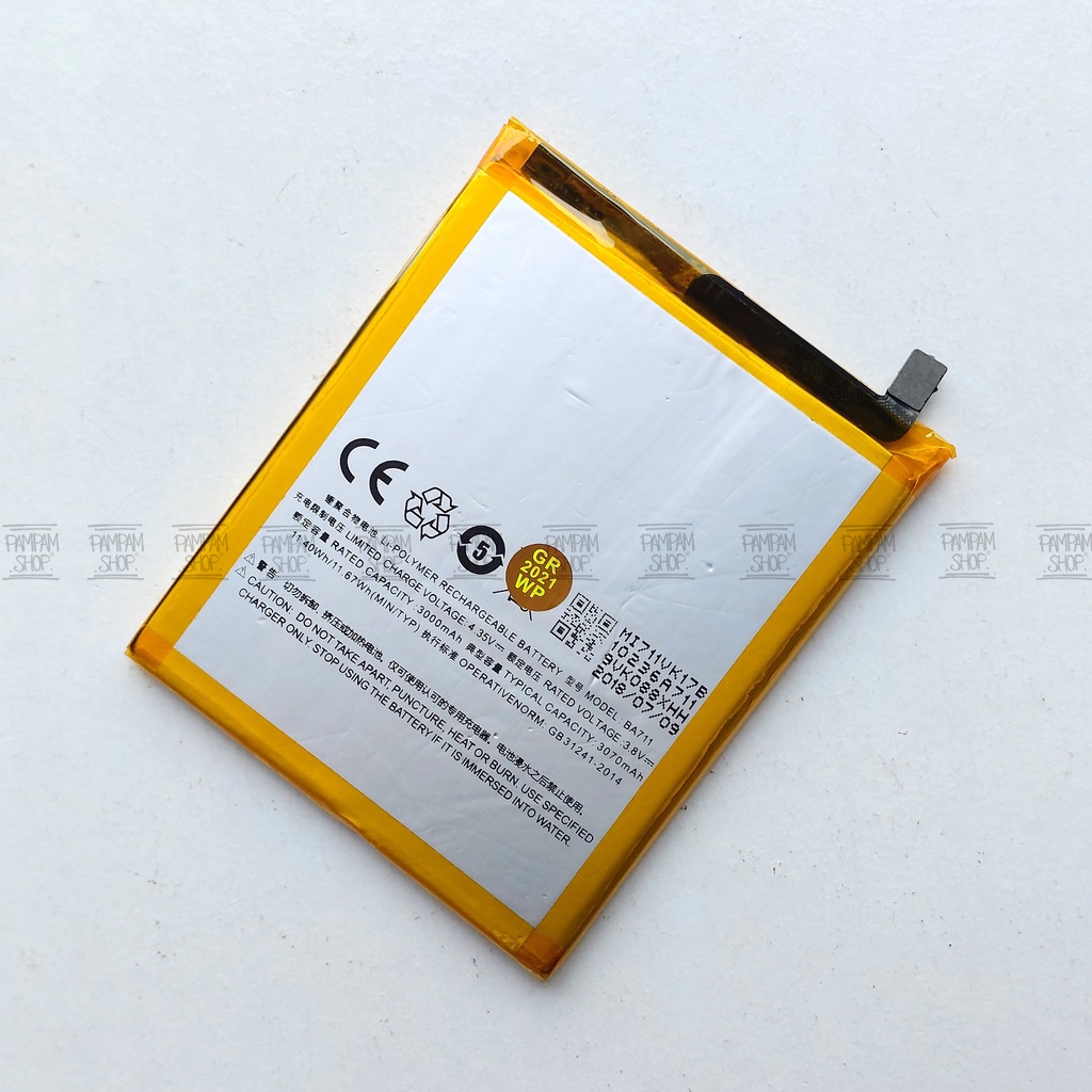 Baterai Meizu M6 BA711 Original OEM Batre Batrai Battery Ori Handphone HP