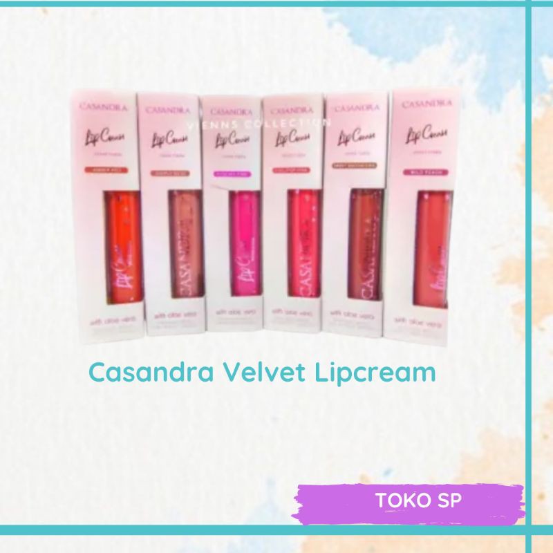 ❤️TOKO SP❤️ CASANDRA VELVET MATTE LIPCREAM