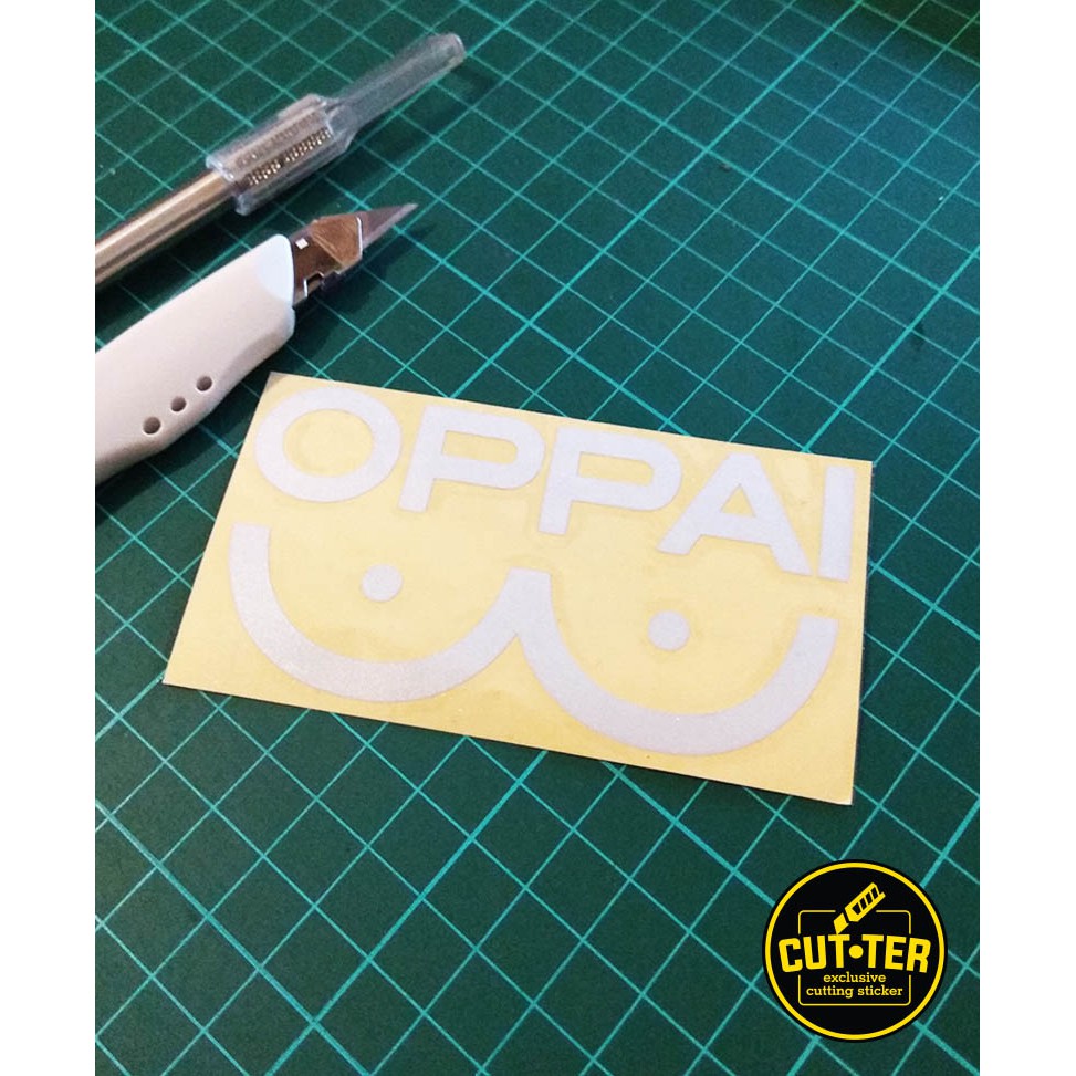 

cutting sticker OPPAI logo