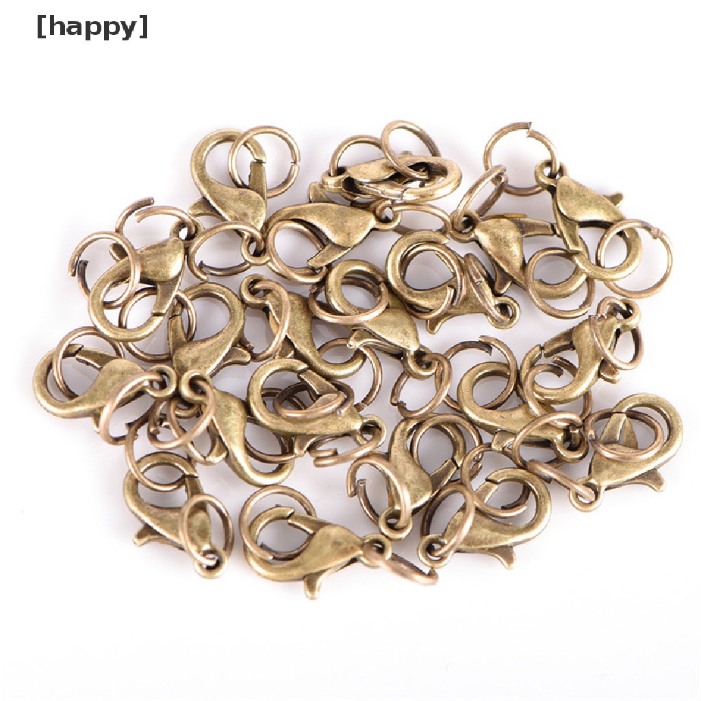 20pcs / Set Kait Lobster Bahan Alloy Untuk Membuat Perhiasan Kalung Dan Gelang