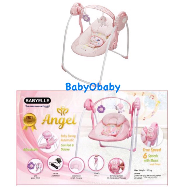 pink baby bouncer swing