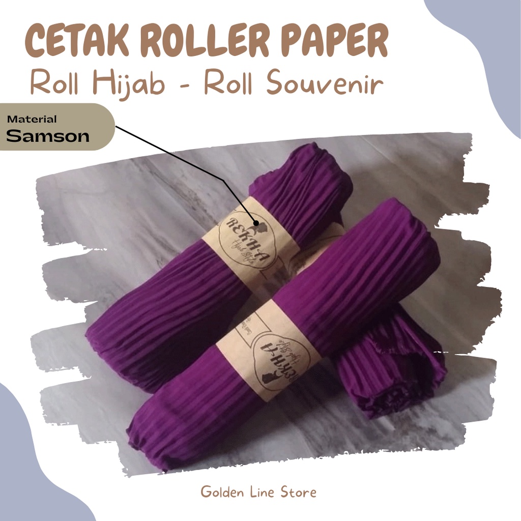 

Roll Hijab Roll Souvenir Roller Paper Belt Label Samson Kraft