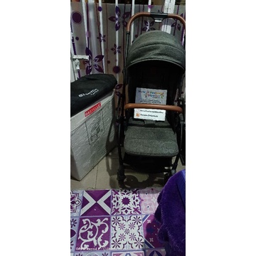 stroller babyelle ez switch dark grey