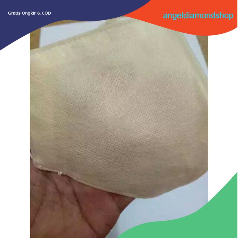 Cod Masker Earloop / Masker Kain (APD) Warna Cream (satuan)