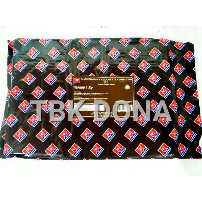 

DIAMOND DARK CHOCOCLATE COMPOUND 5 KG / COKELAT DIAMOND 5 KG MURAH