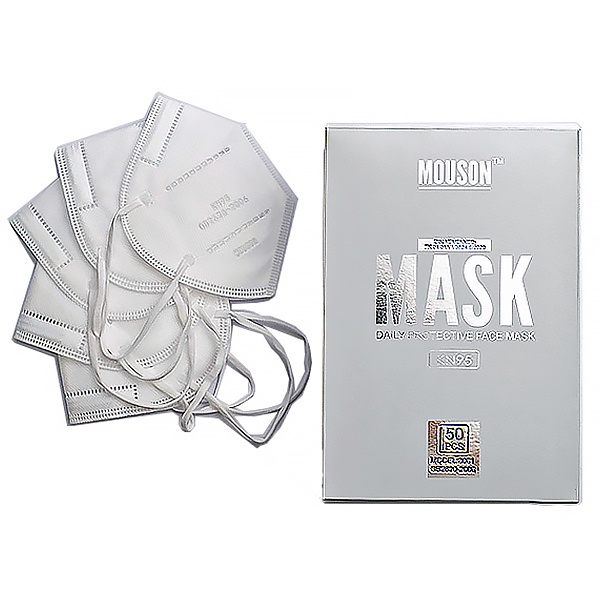Masker KN95 Mouson Warna Face Mask isi 50pcs | Masker KN 95 Disposable Face Mask