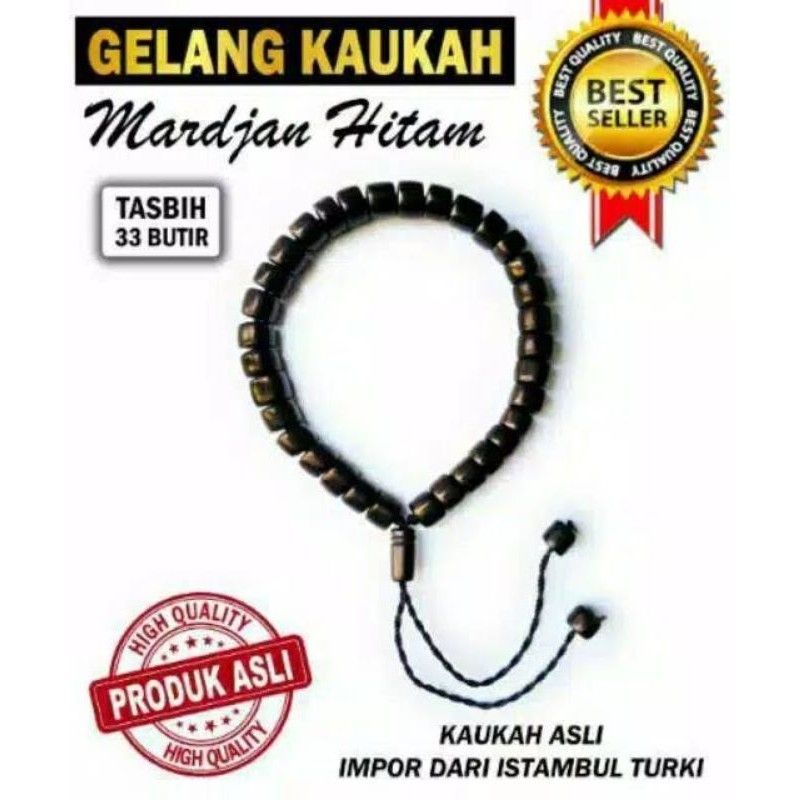 gelang &amp; tasbih kaokkah kaukkah / motif marjan 33 butir