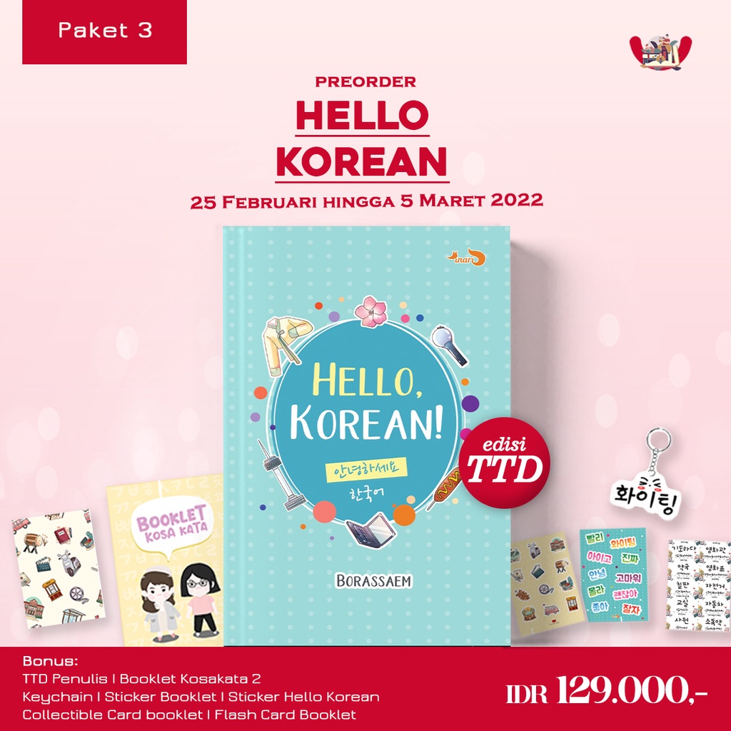 Buku Hello Korean Penulis: Borassaem-BUKU AJA