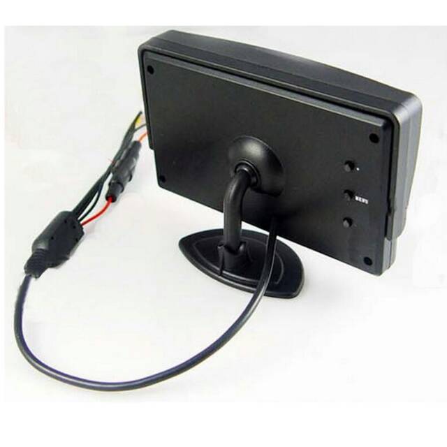 TV Monitor Vococal Reverse Rear View Mirror Monitor 2 AV Input (Black)