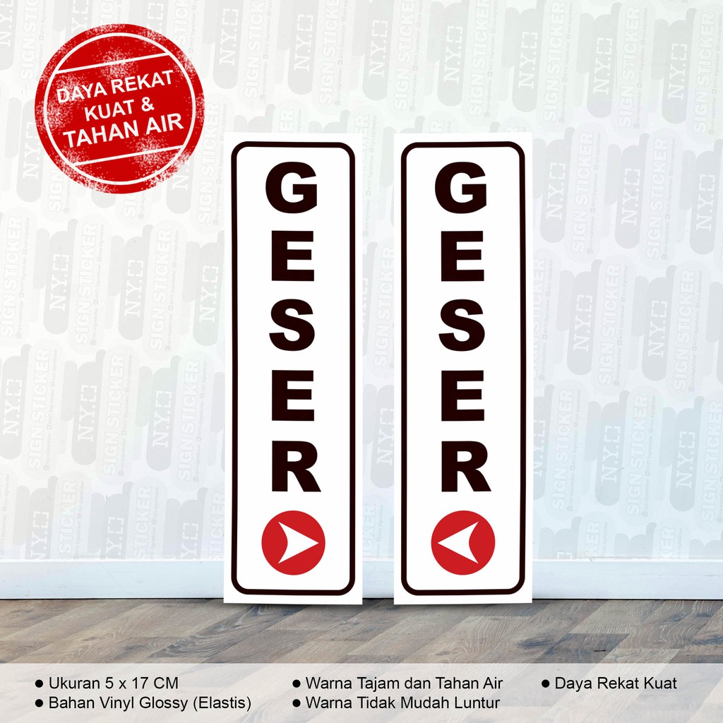 

STIKER PINTU GESER SLIDING DOOR 5000 /SET