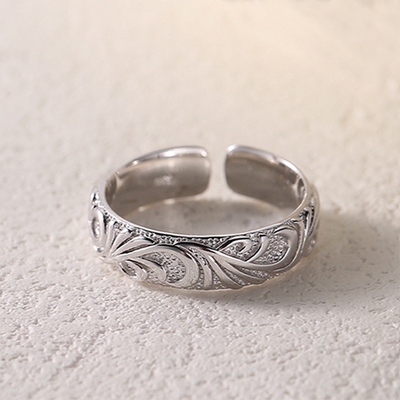 Cincin 925 Sterling Silver Bentuk Daun Gaya Kasual Untuk Wanita