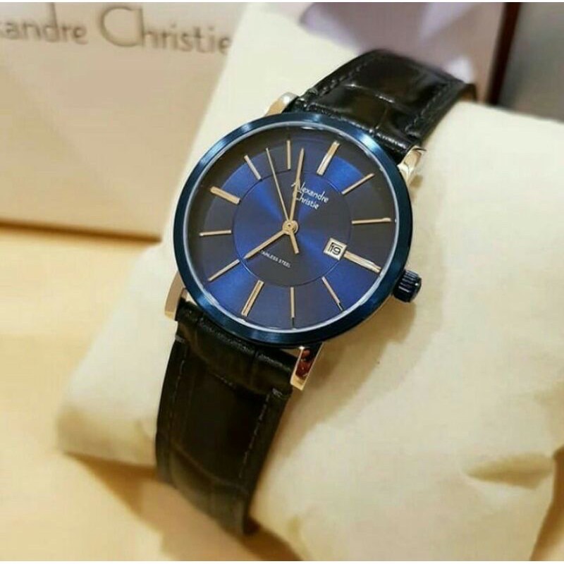 JAM TANGAN WANITA ALEXANDRE CHRISTIE AC 8344 AC8344 KULIT ORIGINAL