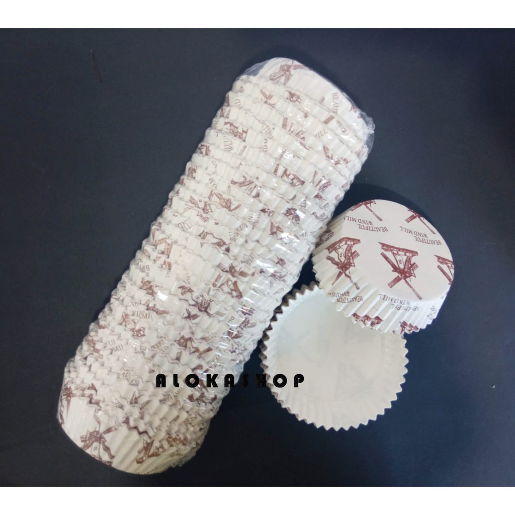 Cup roti / paper cup / cup cake /roti/ bulat kincir ukuran 8cm dan 9cm ( besar )