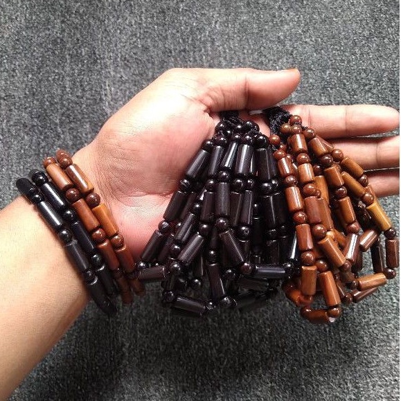 gelang kokka motif bambu/balok sekat