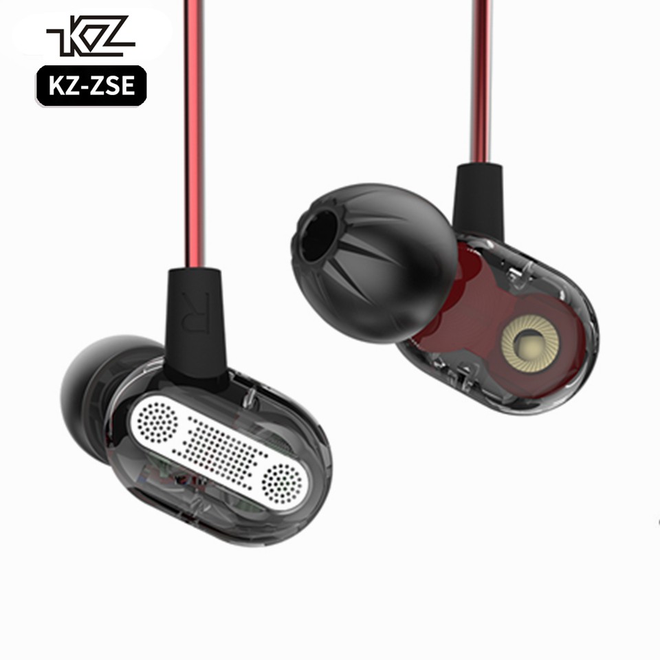 Knowledge Zenith Earphones - Dual Driver - With Mic - KZ - ZSE