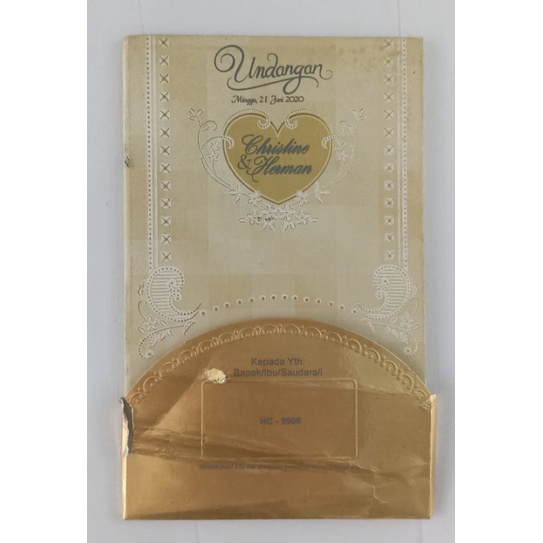 BLANKO UNDANGAN ERBA HC 9906/UNDANGAN NIKAH/UNDANGAN HARDCOVER/UNDANGAN KHITAN