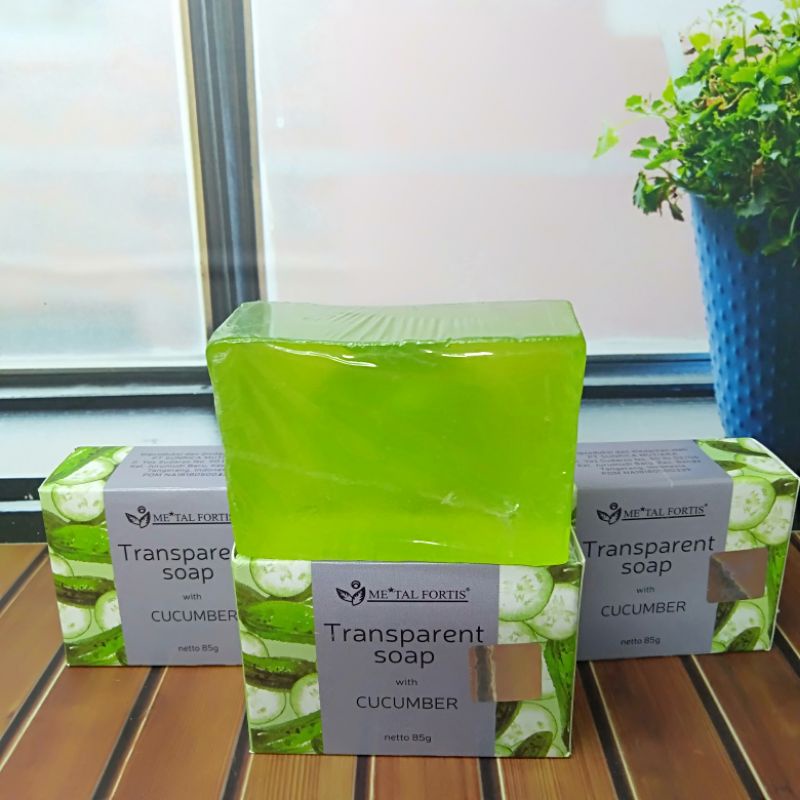 Transparant Soap Whit Cucumber // Sabun Timun