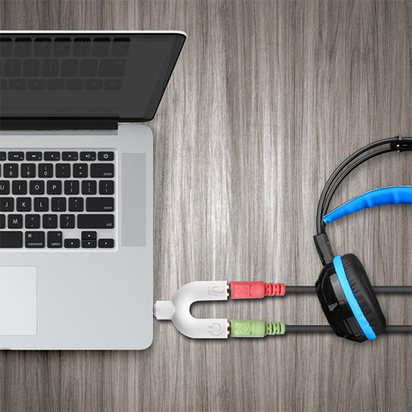 Y Head Set Connector - PC to Gadget konversi konektor headset