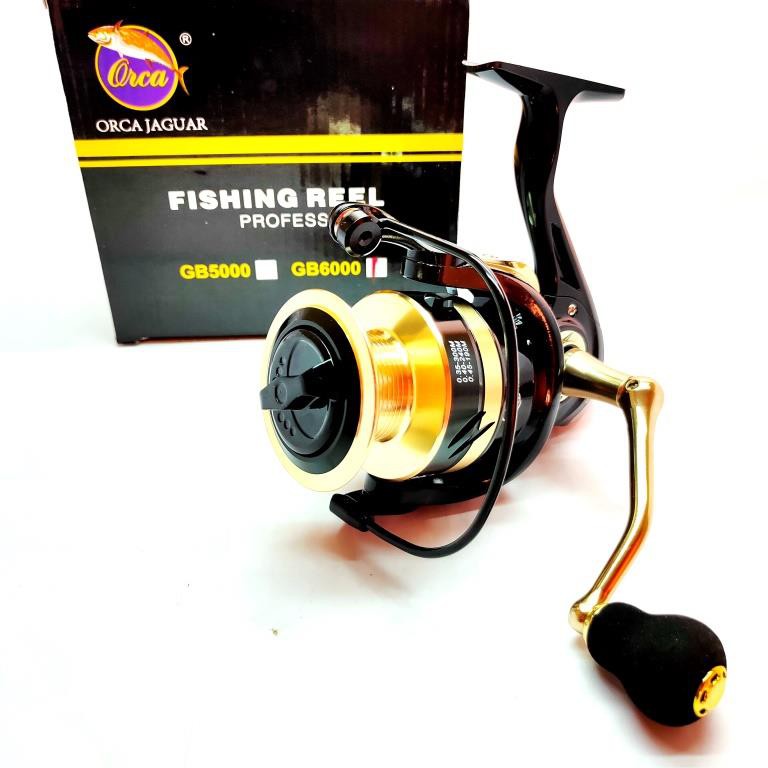 Reel Pancing Orca Jaguar 1000 Sampai 6000 Power handle SIZE LENGKAP