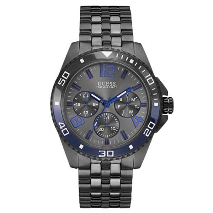 GUESS W0594G1 Compass - Jam Tangan Pria - Hitam