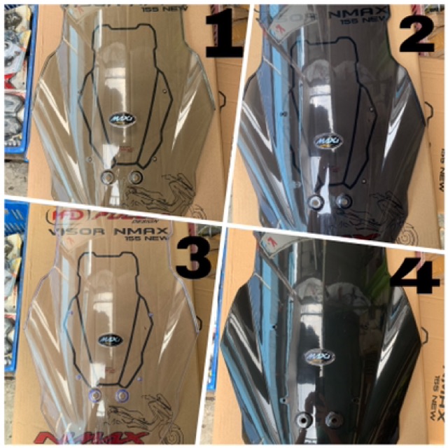 windshield nmax new 2020+breket serpo+spion r25+baut anti jebol+baut windshield probolt harga PAKET