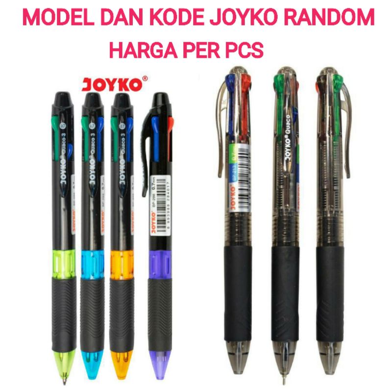 

Pulpen 4 Warna Quaco Joyko