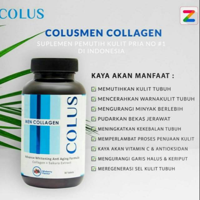 COLUS MEN COLLAGEN PEMUTIH UNTUK PRIA