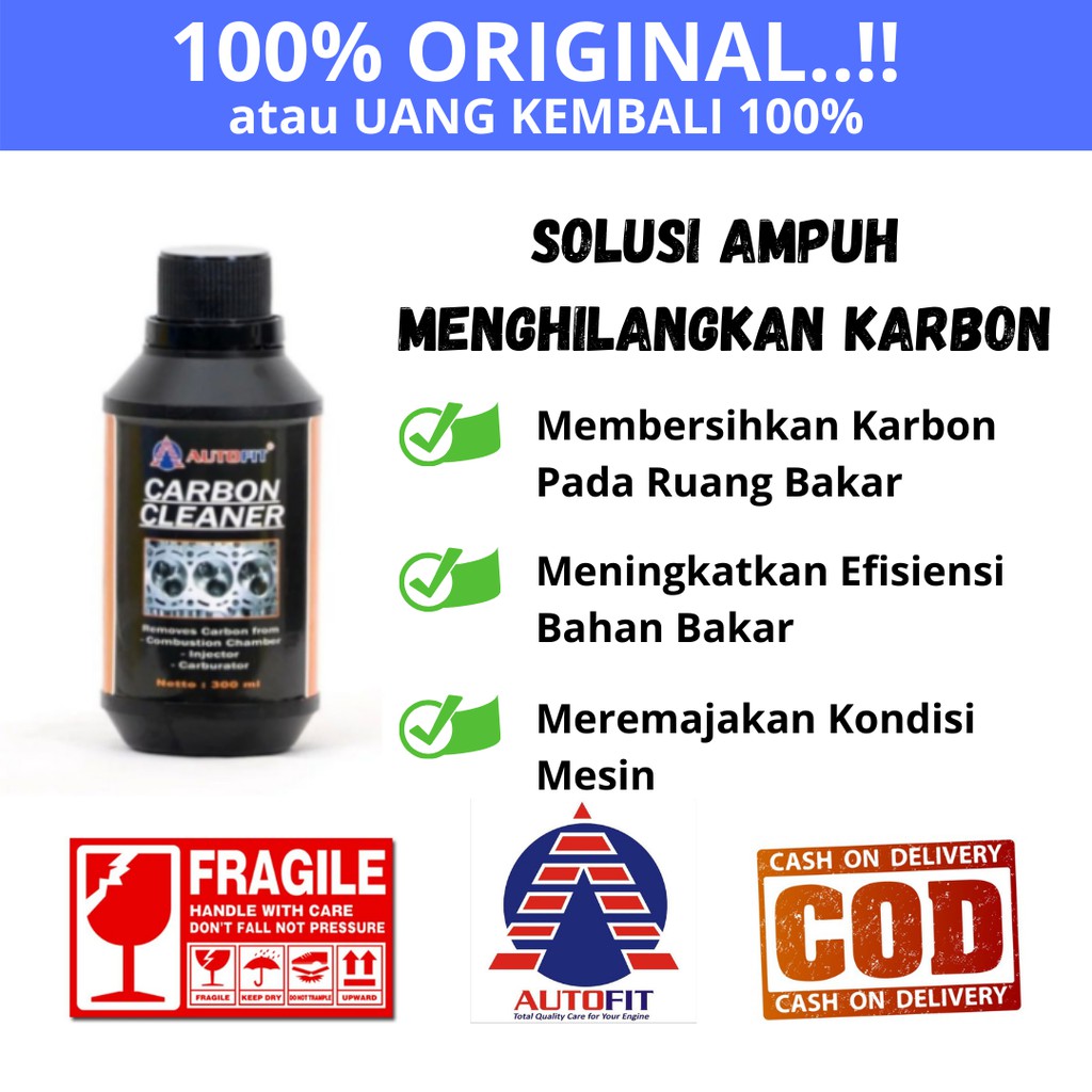 AUTOFIT Carbon Cleaner 300ml Pembersih Kerak Karbon Ruang Bakar Mesin