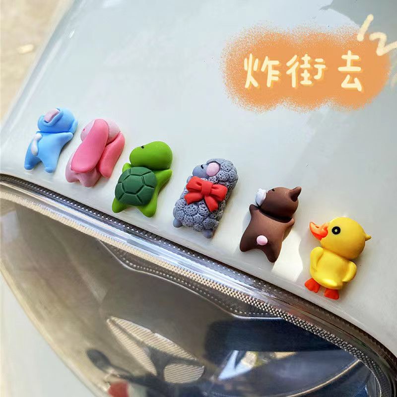 Stiker Motif Kartun Hewan Untuk Dekorasi interior Mobil