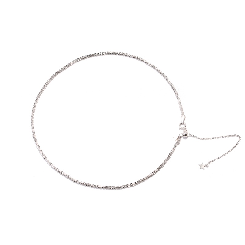 Minimalist Gypsophila Clavicle Necklace Simple All-match Popular Necklace for Women Silver Color Jewelry Accessories