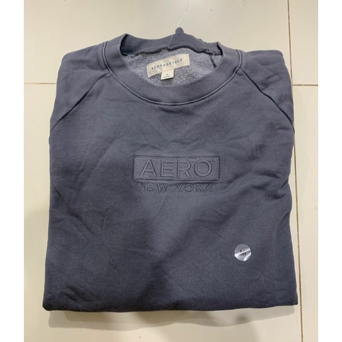 Aero box logo sweatshirt cream