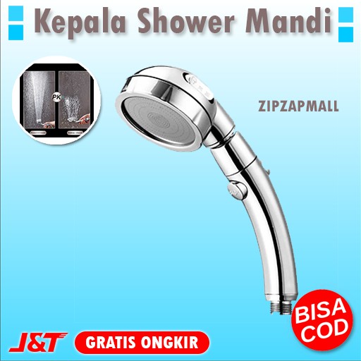 Kepala Shower Mandi 3 Mode Kepala Shower Tekanan Tinggi Kamar Mandi Toilet Murah Original