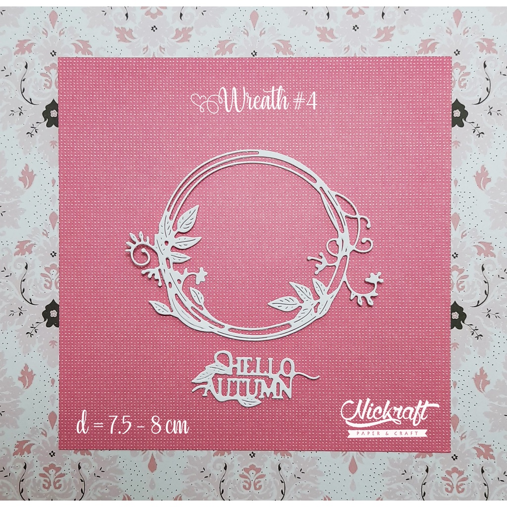 

WREATH #4 - Hiasan Scrapbook Daun Kertas Die Cut Leaves