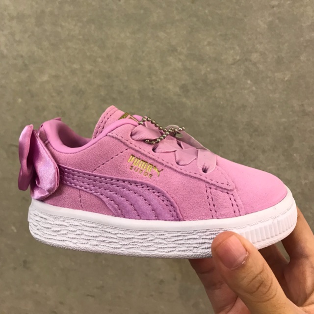 Puma Kids Pink Bow Basket