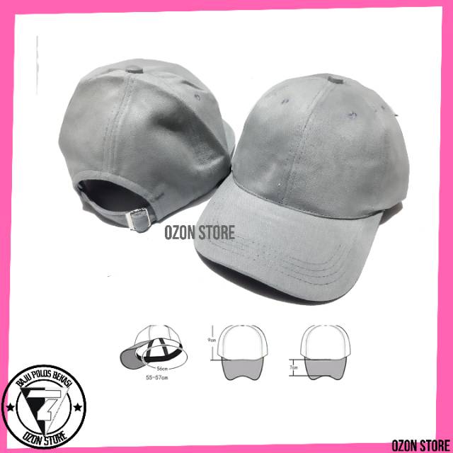 Topi Baseball Disto Caps Polos Pengait Besi Bahan Rapel Premium Banyak Warna