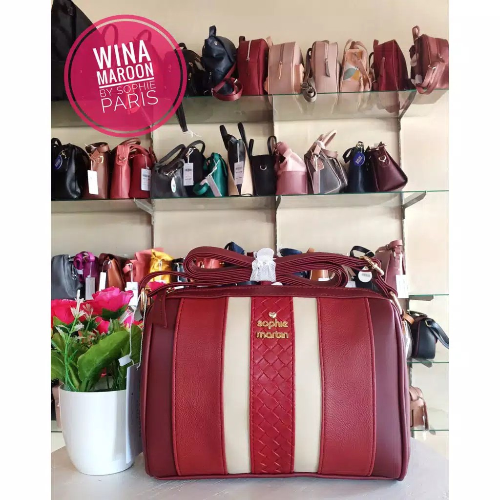 WINA MAROON BAG SOPHIE MARTIN PARIS