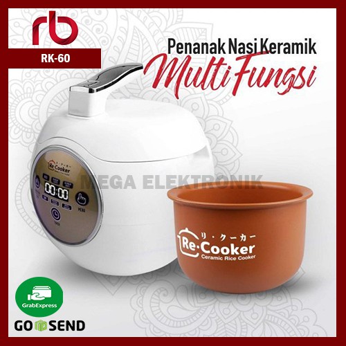 Rice Cooker RK60 Full Keramik Healthy Rice Cooker Ceramic Shopee