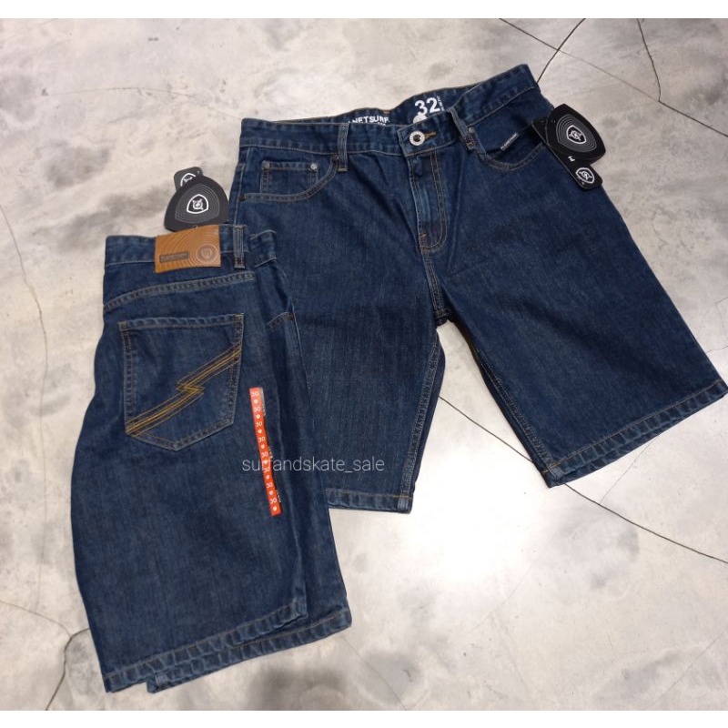 Celana Pendek Denim Planet Surf Original New Wayne 203G Blue